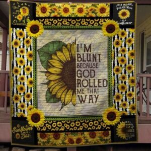Im Blunt Sunflower Quilt Blanket  Quilt